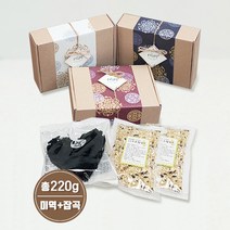 [은색초코]하트미역(20g)+잡곡(200g) 결혼답례품 돌잔치 조문 회사단체선물 시보해제 어린이집생일선물, 1박스, 찹쌀보리+오색보리