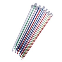 2.5mm ~ 5.5mm 튀니지 아프간 크로 셰 뜨개질 후크 여러 가지 빛깔의 알루미늄 뜨개질 바늘 후크 다색 크로 셰 뜨개질 후크, 4.5mm, 1개