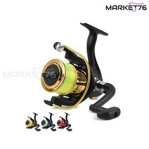 마켓76 YF 스피닝릴 4000 / 초보자용 원투릴 낚시줄 포함, 스피닝릴 4000 (색상랜덤)