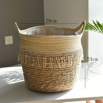 희귀 비싼 다육이 마술 화분 그루트화분 가오갤 콩분 슬릿분 다육이콩분 블루베리 슬릿분북유럽 초대형 밀짚 해초 보관 바구니 꽃 바구니 식물 바구니 짠 바닥 실내, 010 xl