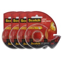 스카치 다용도 테이프 디스펜서 583 18mm x 30m, 4개입