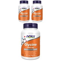 나우푸드 글리신 1000mg 베지 캡슐 비건, 100개입, 3개