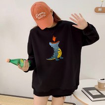 IDT 롱맨투맨 기모 티셔츠 오버핏 빅사이즈 맨투맨 티셔츠/후드티/기모맨투맨/맨투맨티