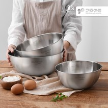 키친아트 샐러드볼3종 믹싱볼 파스타볼 샐러드볼즈 SALADBOWL 쌀씻는통 베이킹 머랭쿠키만들기