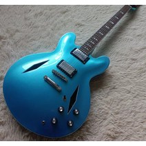 초중급 일렉기타 취미용 연습용 전자기타 동호회 Dave Grohl 재즈 세미 할로우 바디 일렉트릭 기타 라이트, 03 guitar and case