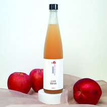 국내산 무설탕 자연발효 사과식초, 1병, 500ml