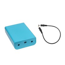 12V 출력 전원 공급 장치 3X 18650 배터리 DIY 전원 뱅크 박스 와이파이 라우터 용 전원 케이블이있는 전원 뱅크 박스, 파란색
