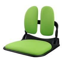 시원한 매쉬원단으로 만든 가벼운 듀얼 좌식의자 휴, 그린