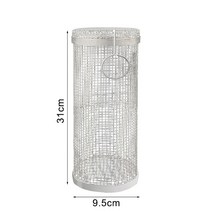 바베큐장 원두막 옥상 구들장 만들기 라운드 바베큐 그물 2030 스테인레스 스틸 화격자 야외 요리 도구 가족 여행 캠핑 파티 피크닉에 적합, 31x9.5cm