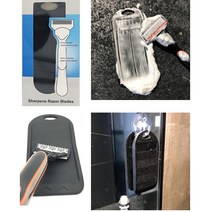 면도날 클리너 면도기 세척 청소 연마 재생 면도기날 연마 패드 수명연장 쉐이빙
