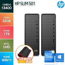 HP 슬림라인 S01시리즈 13세대 i5-13400 윈11홈 + 장패드증정, WIN11 HOME, i5-13400/ 32G/ SSD 1TB, HP 슬림라인 S01