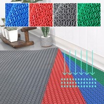 키즈펜션 16평오피스텔 90x50 목욕탕세신사 건식욕실매트 퍼즐매트 논슬립 욕실바닥매트 욕실매트 현관매트, 레드