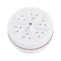 돌빨래판 나무 휴대용 초음파 세탁기 미니 속옷 USB 코드, 01 White