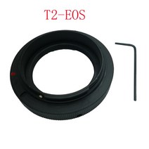 10 개/몫 T2 T 마운트 캐논 EOS T2-EOS 링 렌즈 어댑터 5D 7D 60D 1000D T5i T4i T3i T1i, 한개옵션0