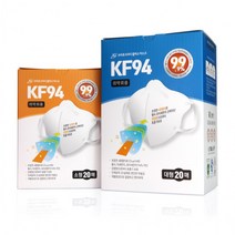 귀안아픈 KF94 프리미엄 3Q 마스크 3D 새부리형 개별포장 20매 플러스, KF94플러스 대(20매)