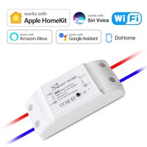 wifi smart switch 10a breaker moudle timer app voice remote control compatible with alexa homekit si