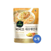 비비고 새우계란죽, 450g, 6개