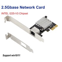 와이파이 네트워크 네트워킹 인텔 I225 칩 게임 PCIE 카드 PXE 2500Mbps 기가비트 10/100/1000Mbps RJ45 Pcie PCI-E 2.5G