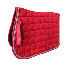 말 승마 장비 다이아몬드 스포츠 장비용 안장 패드, 650x500mm, 폴리에스터, 빨간색