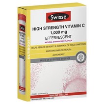 [호주아이콘] 스위스 고함량 비타민 C Swisse Ultiboost High Strength Vitamin C 60 Effervescent Tablets, 1개