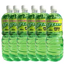 한국유화 에탄올워셔액 6개 1SET 친환경워셔액 유막제거 성애제거 사계절사용가능, 1.8L