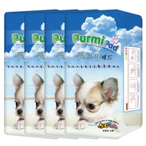 푸르미 강아지 배변 패드 베이비파우더향 50매, 4개