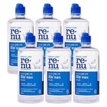 리뉴 후레쉬 렌즈 세정액, 355ml, 6개