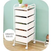 이동식 서랍 트롤리 선반 수납 바구니 진열대