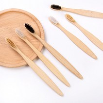칫솔 아동용 제로웨이스트 대나무 칫솔 생분해 미세모 각인-72394EA, 코랄  2아동대나무-화이트, 코랄  본상품선택