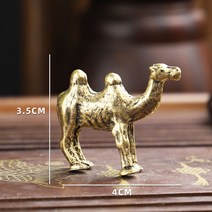 황동 적토마 말 미니어처 공예품 재물 행운 조각품 놋쇠 레트로 장식품, 순동낙타[무게 32]