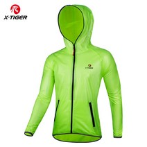 X-TIGER 2022 방수 사이클링 자켓 UPF30 + MTB 자전거 비옷 야외 스포츠 유니폼, 08 With Pocket Green
