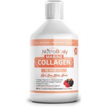 저분자피쉬콜라겐 어린 코스트코 펩타이드콜라겐 NutraBody 마린 콜라겐 펩타이드 제 10000Mg 히알루론산 비타민 BCD 헤어 네일 스킨 조인트 케어 베리 맛 고흡수 대, 단일수량, 단일개당 용량/중량/정