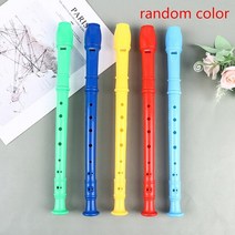 입문용플룻 플루트 풀릇 8 홀 플라스틱 레코더 롱 플루트 목관 악기 다채로운 악기 롱, 1pc 임의의 색상