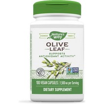 네이처스 웨이 OLE 올리브 잎 추출 1500mg 올러유러핀 100 베지캡슐