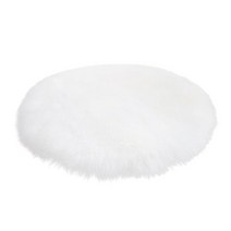라운드카펫 쿠션 러그 침대깔개 30x30cm 부드러운 작은 인공 양가죽 깔개 의자 커버 침실 매트 인공 양모 따뜻한 털이 많은 카펫 좌석 textil 모피 지역 깔개