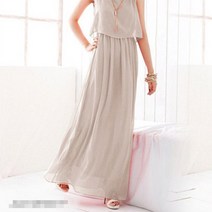 코지 여자 봄 여름 코디 편한 깔끔 민소매 데일리 롱원피스