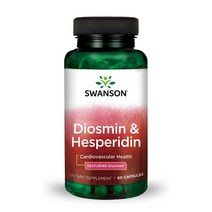 Swanson 디오스민 500mg 헤스페리딘 100mg 60캡슐, 60정, 1개
