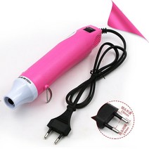 220V 300W DIY Using Heat Gun Electric Power Tool Hot Air for Shrink Tubing Soldering Wrap Plastic Ru, 01 Pink