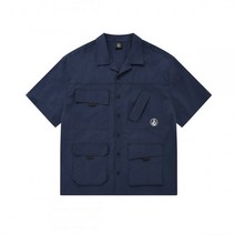 VOLCOM 유틸리티 오버핏 반팔셔츠 네이비
