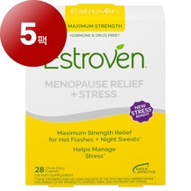 Estroven 에스트로븐 메노포즈 릴리프 맥시멈 스트렝스 플러스 에너지 28정, 5팩