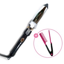[CNS월드전자] 국내생산 컬링 아이론 (31 28 25)mm 웨이브 봉고데기, 블랙, PCI-25