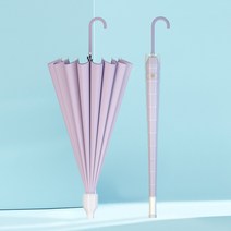 파스텔 투명 자바라우산 물받이 캡 자동우산 튼튼한 장우산