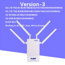 공유기 KuWFi 4G 야외 라우터 4G LTE SIM 카드 와이파이 라우터 방수 지원 포트 매핑 48V POE 스위치 POE 카메라에 대 한 DMZ 설정, 03 White-3