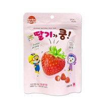 (주)산마을 뽀로로 과일이쿵 유기농과자 어린이과자 딸기쿵 과일칩, 1개