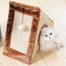 Hoopet 숨숨하우스 수직스크래쳐 고양이용품, 브라운