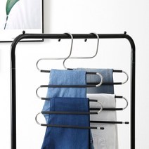 [홈앤하우스] 논슬립 5단 바지걸이 4P, 단품