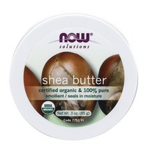 나우푸드now foods NOW Solutions 인증된 유기농 시어 버터 거칠고 건조한 피부용 모이스처라이저 198.4g 7온스, 3 Ounce (Pack of 1) 나우푸드(n