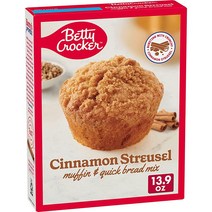 Betty Crocker 시나몬 슈트로이젤 머핀 및 퀵 브레드 믹스 394.1g(14.4온스) 6265513540