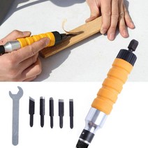 우드카빙키트 손도구 나무 끌 조각 세트 베이클라이트 치즐 밴드 렌치 척 유연한 플렉스 샤프트, 01 평면 정