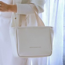 우진스 데일리 보냉백 도시락가방 보온 보냉 런치백, 블랙